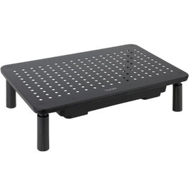 Tooq TQMR087 Soporte Elevador para Monitor o Portátil con Cajón, Negro
